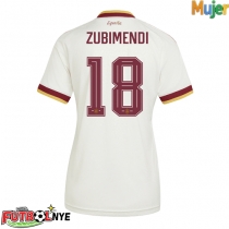 Camiseta España Martin Zubimendi #18 Visitante Equipación para mujer Mundial 2026 manga corta